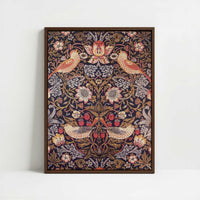 Framed Canvas - Framed canvas in dark wood color frame