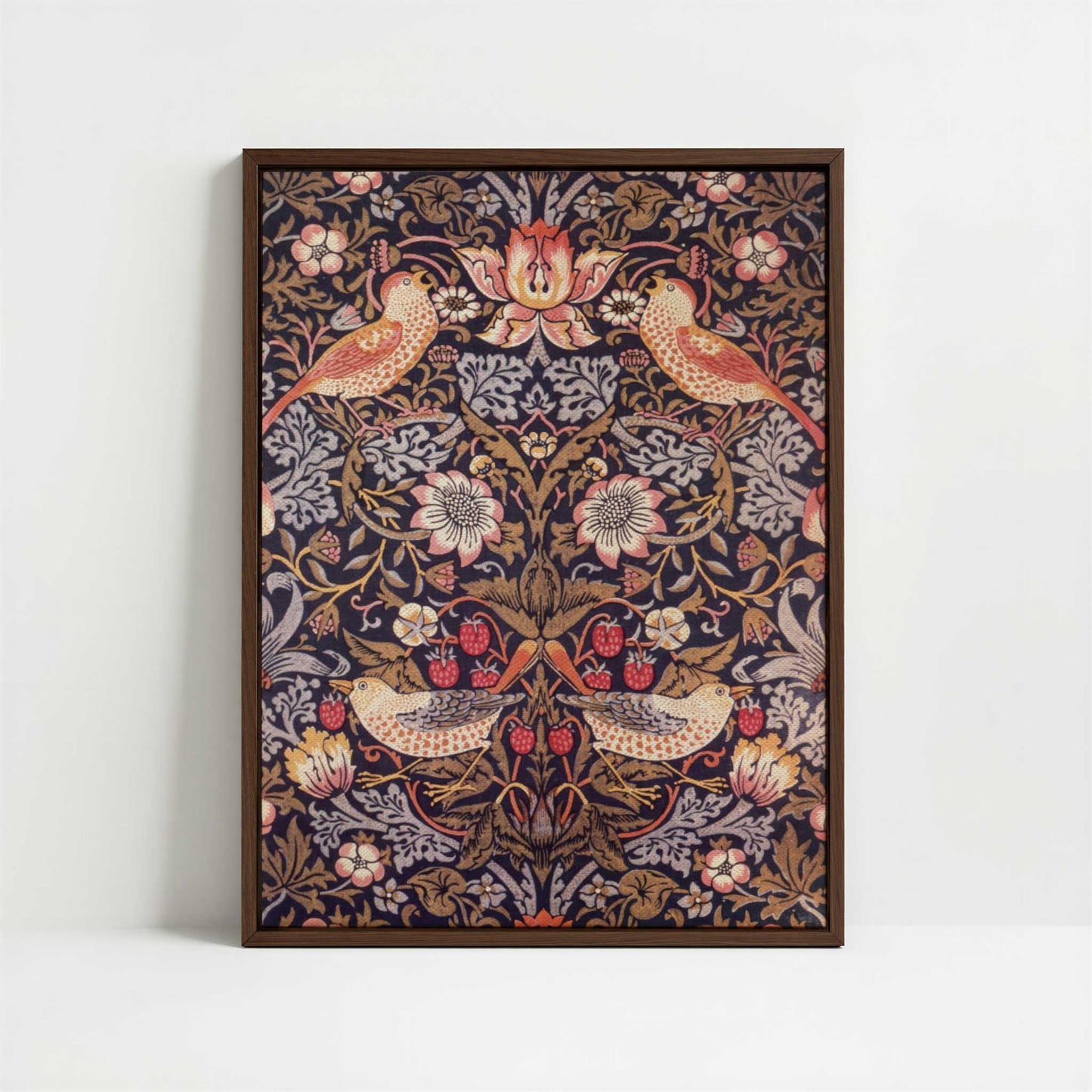 Framed Canvas - Framed canvas in dark wood color frame