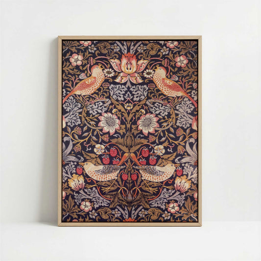 Framed Canvas - Framed canvas in oak color frame