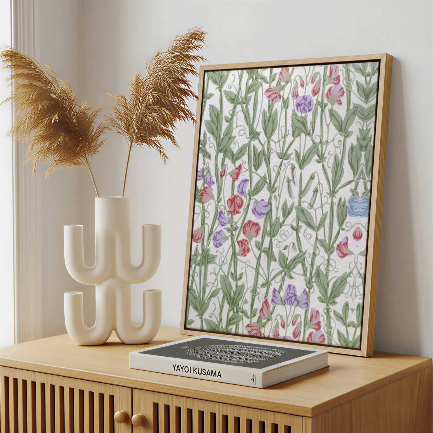 Framed Canvas - Framed canvas in a stylish interior setting