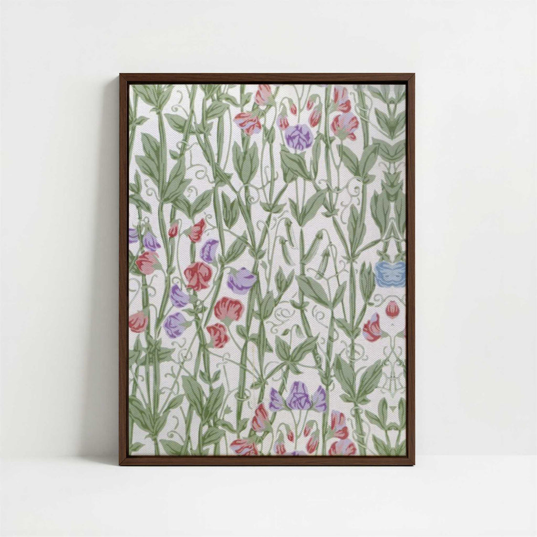 Framed Canvas - Framed canvas in dark wood color frame