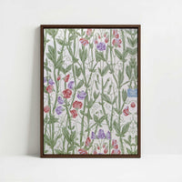 Framed Canvas - Framed canvas in dark wood color frame