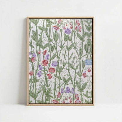 Framed Canvas - Framed canvas in oak color frame