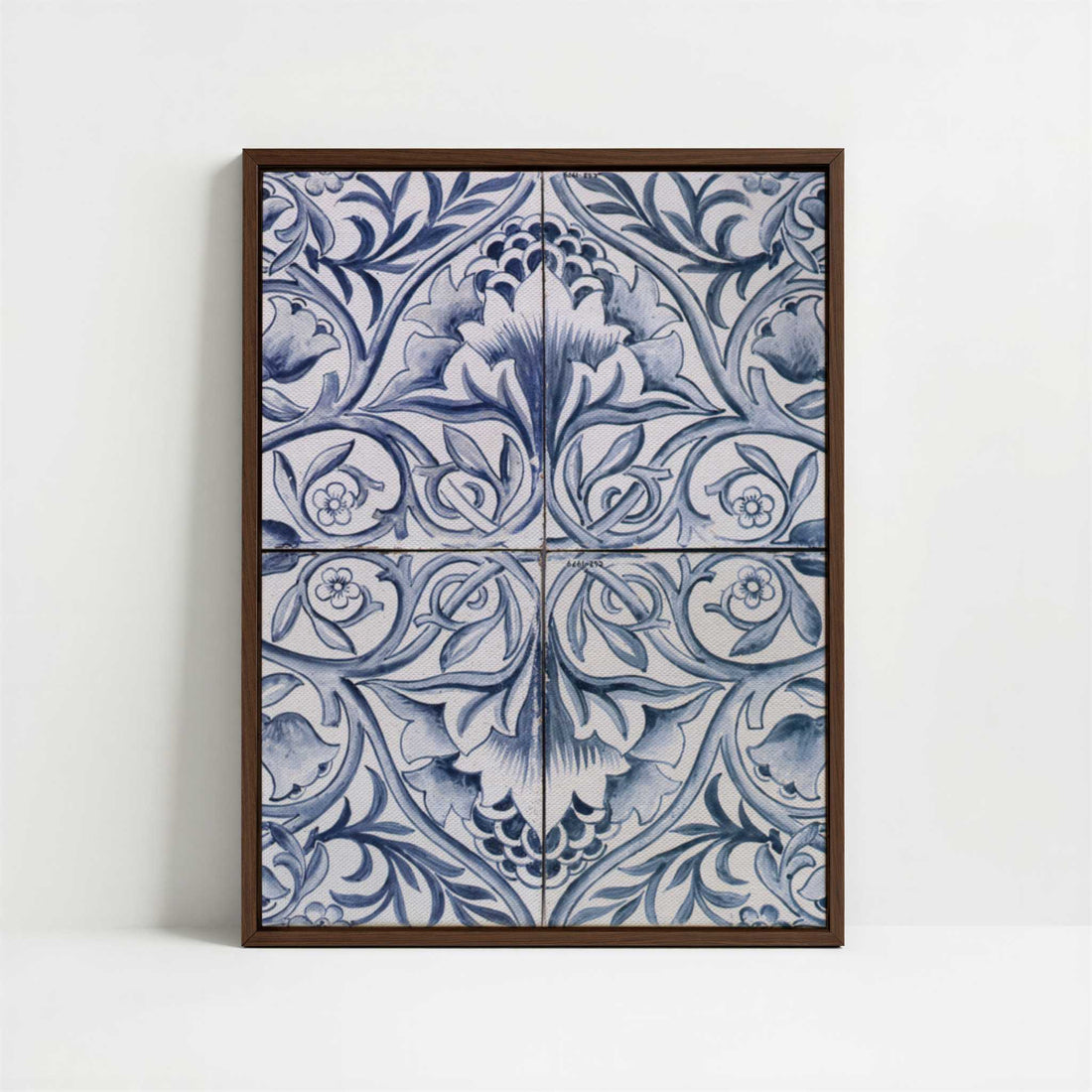 Framed Canvas - Framed canvas in dark wood color frame