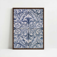 Framed Canvas - Framed canvas in dark wood color frame