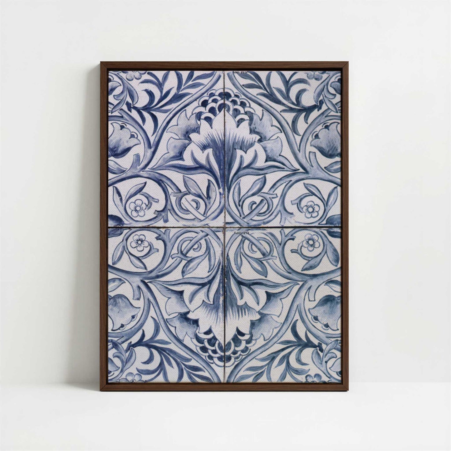 Framed Canvas - Framed canvas in dark wood color frame