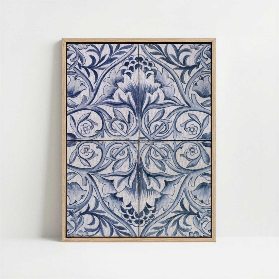 Framed Canvas - Framed canvas in oak color frame