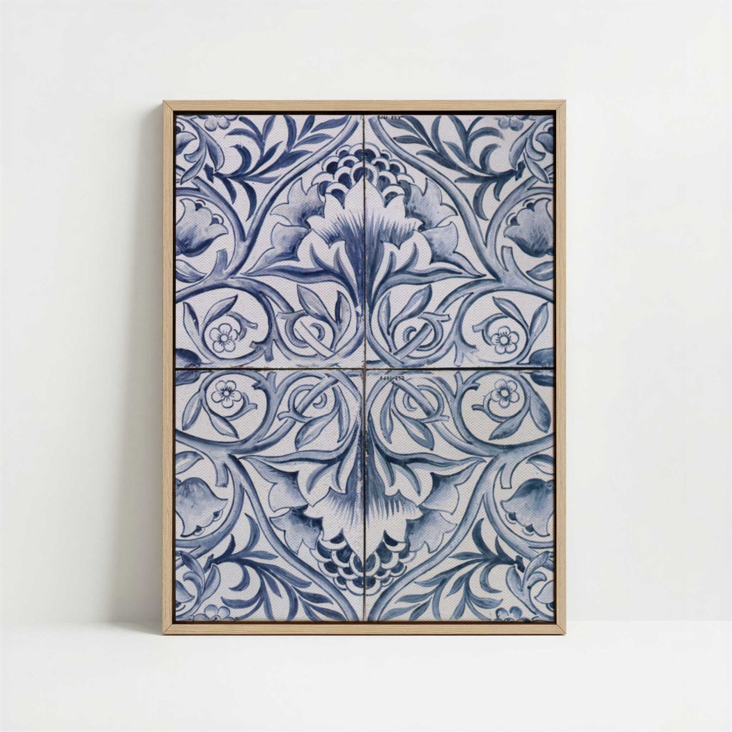 Framed Canvas - Framed canvas in oak color frame