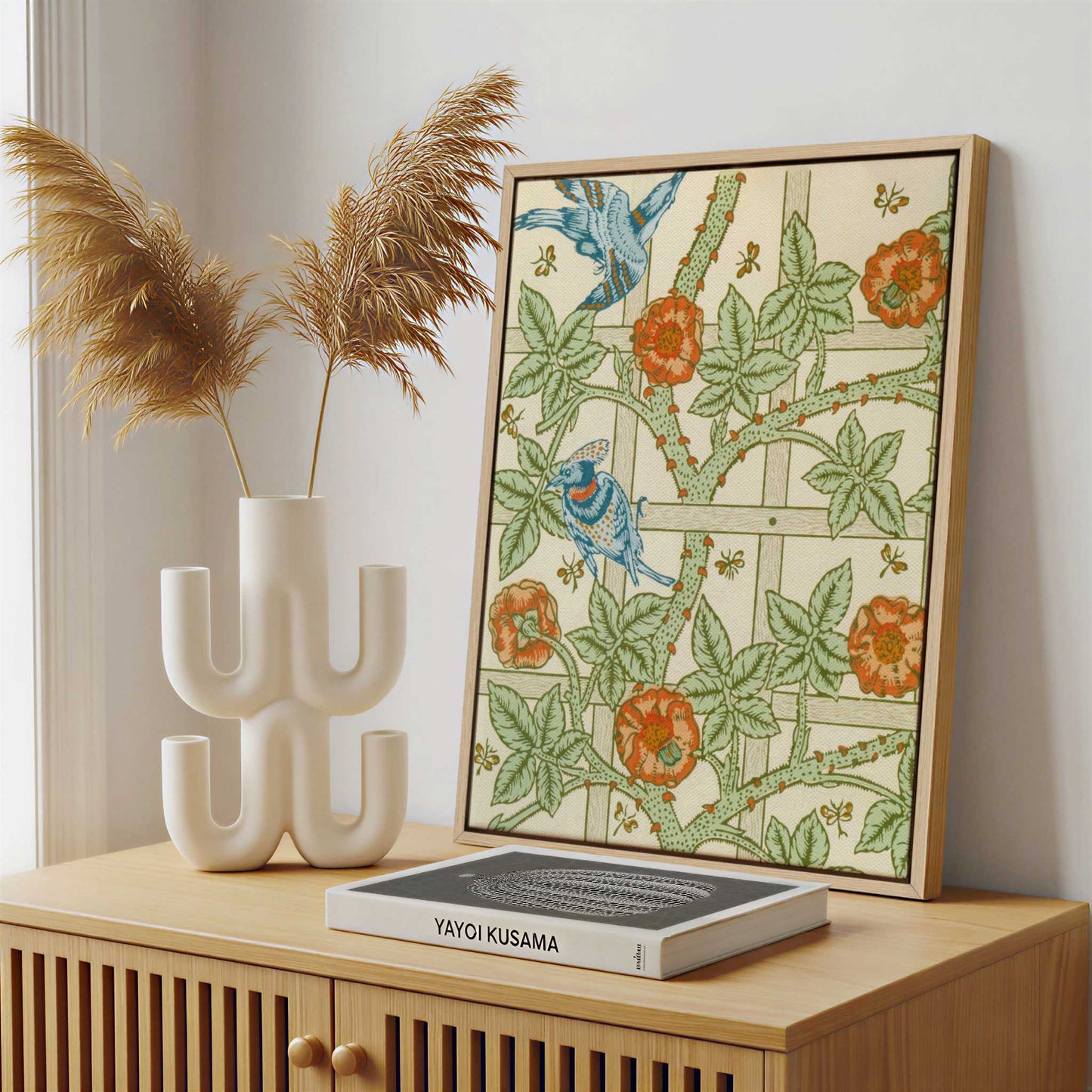 Framed Canvas - Framed canvas in a stylish interior setting