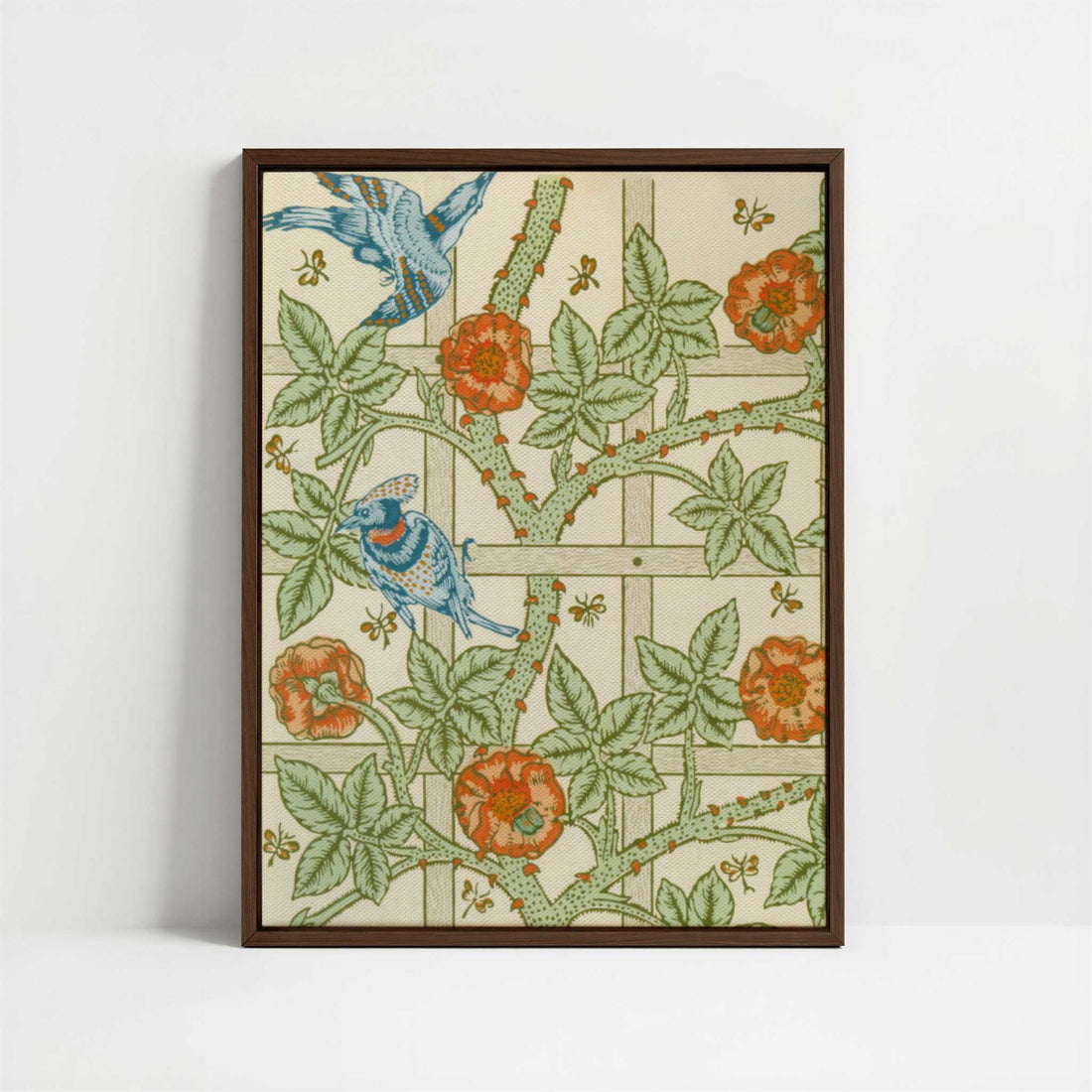 Framed Canvas - Framed canvas in dark wood color frame