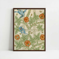 Framed Canvas - Framed canvas in dark wood color frame