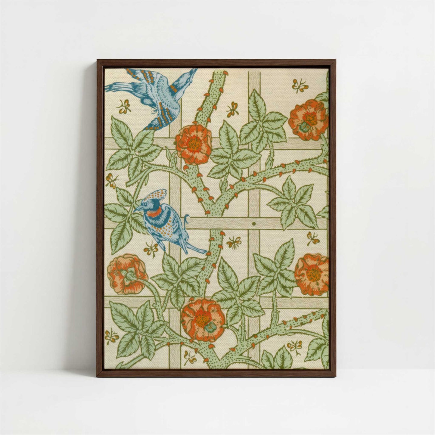 Framed Canvas - Framed canvas in dark wood color frame