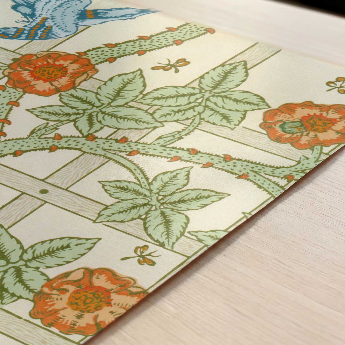 Trellis (1864) by William Morris – Art Print - Close-up detail of the art print