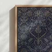 Framed Canvas - Close-up detail and texture of the framed canvas