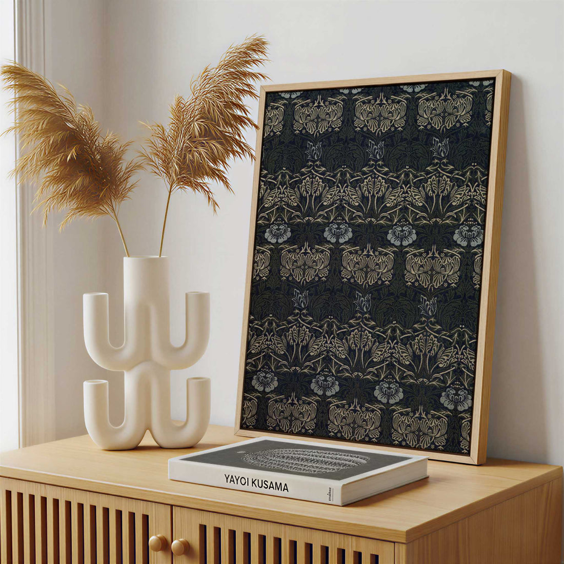 Framed Canvas - Framed canvas in a stylish interior setting