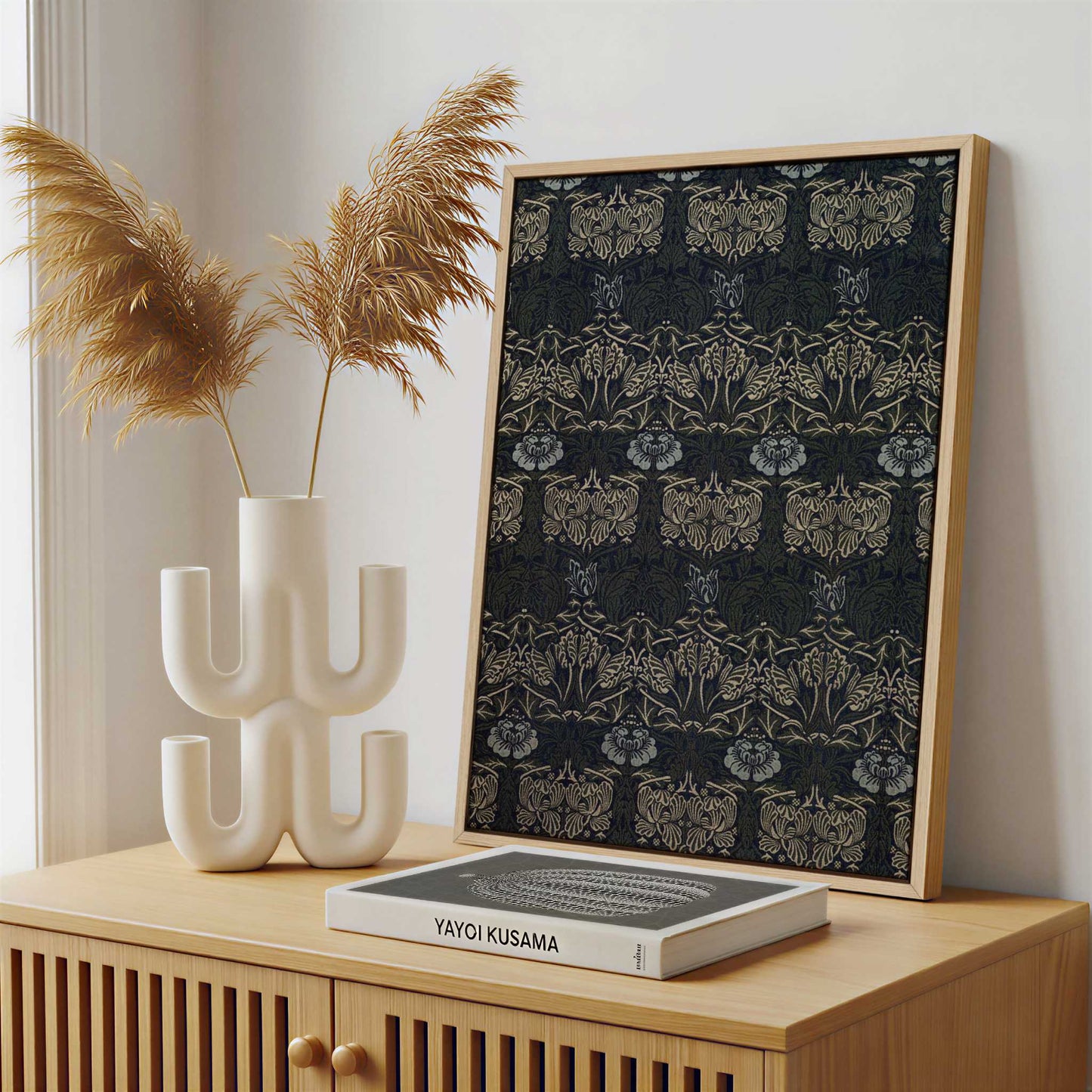 Framed Canvas - Framed canvas in a stylish interior setting