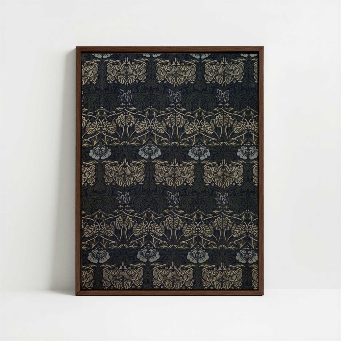 Framed Canvas - Framed canvas in dark wood color frame