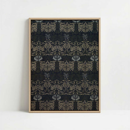 Framed Canvas - Framed canvas in oak color frame