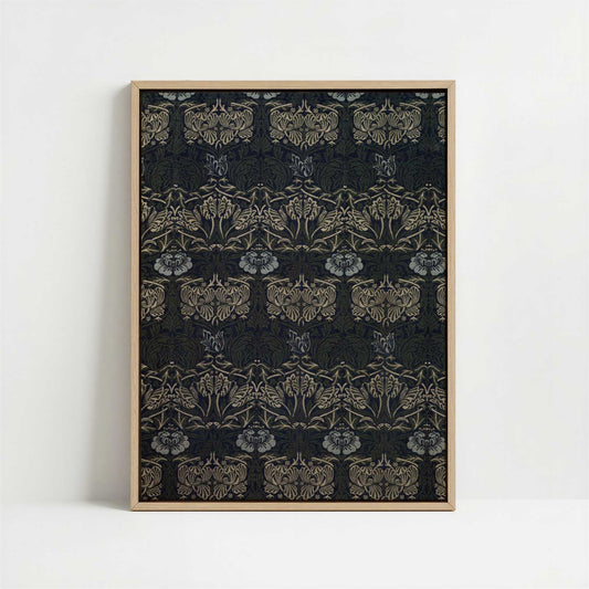 Framed Canvas - Framed canvas in oak color frame