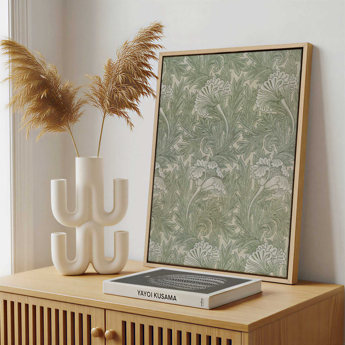 Framed Canvas - Framed canvas in a stylish interior setting