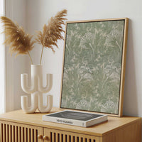 Framed Canvas - Framed canvas in a stylish interior setting