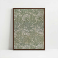 Framed Canvas - Framed canvas in dark wood color frame