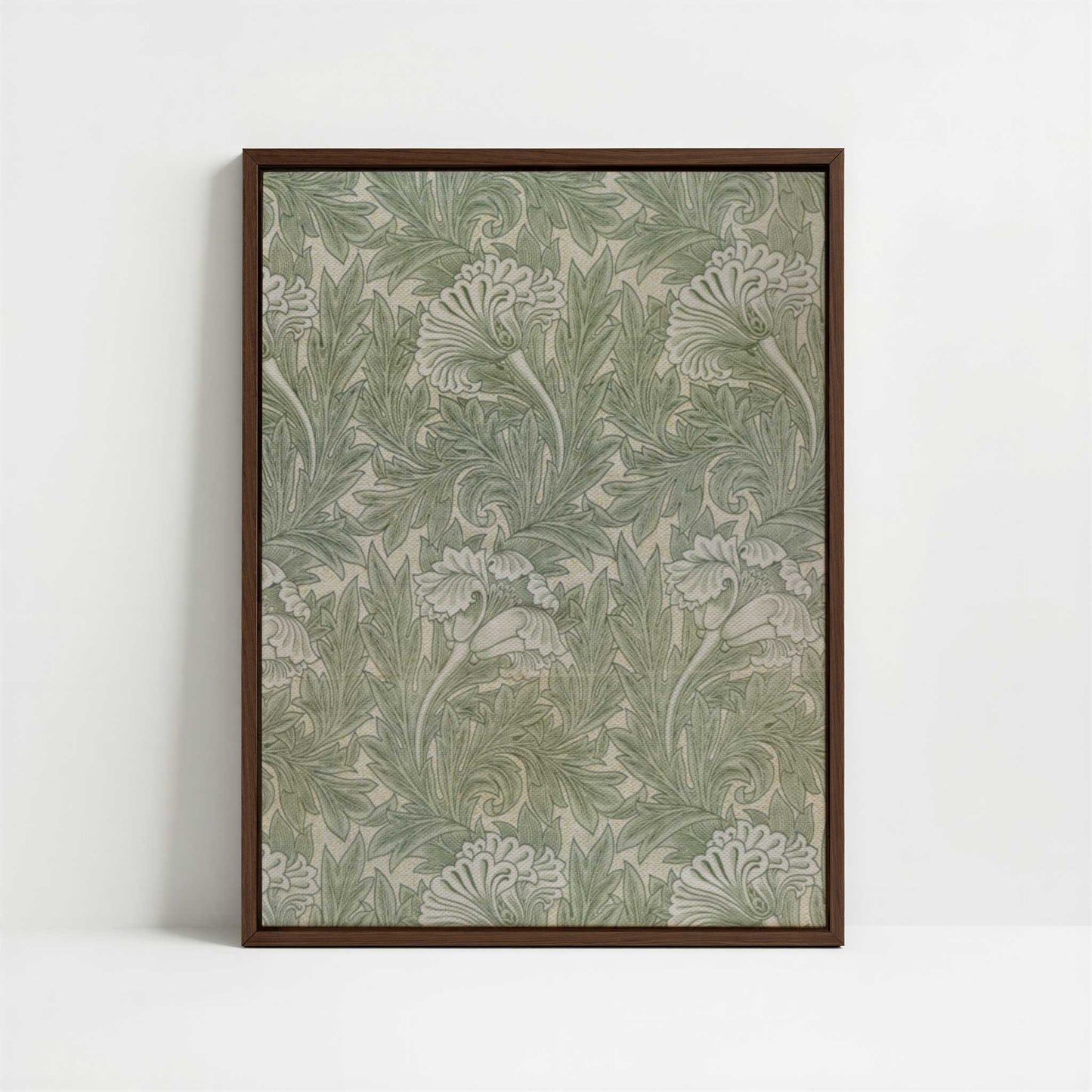 Framed Canvas - Framed canvas in dark wood color frame