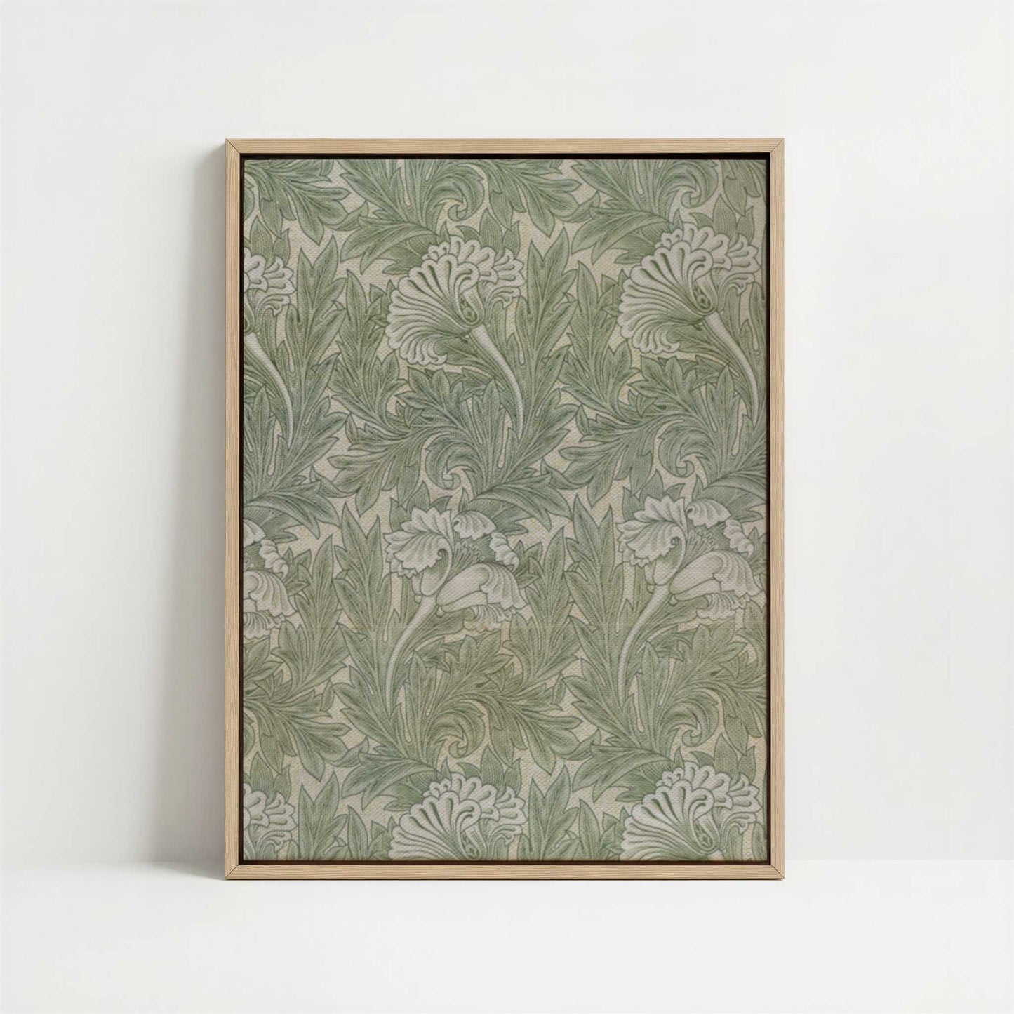 Framed Canvas - Framed canvas in oak color frame