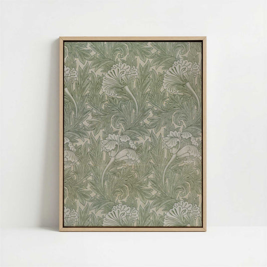 Framed Canvas - Framed canvas in oak color frame