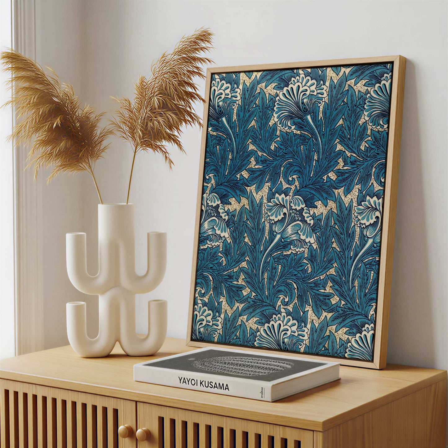 Framed Canvas - Framed canvas in a stylish interior setting