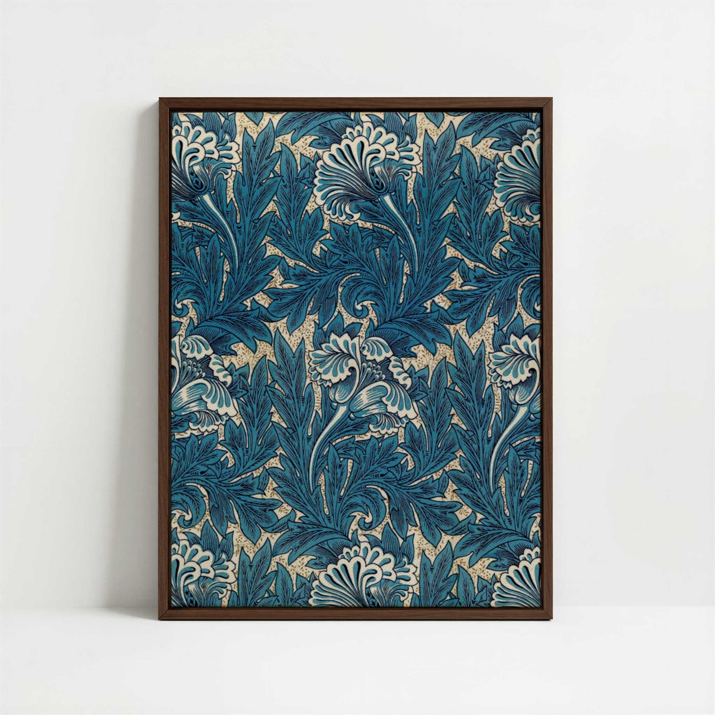 Framed Canvas - Framed canvas in dark wood color frame