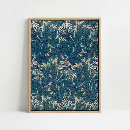 Framed Canvas - Framed canvas in oak color frame