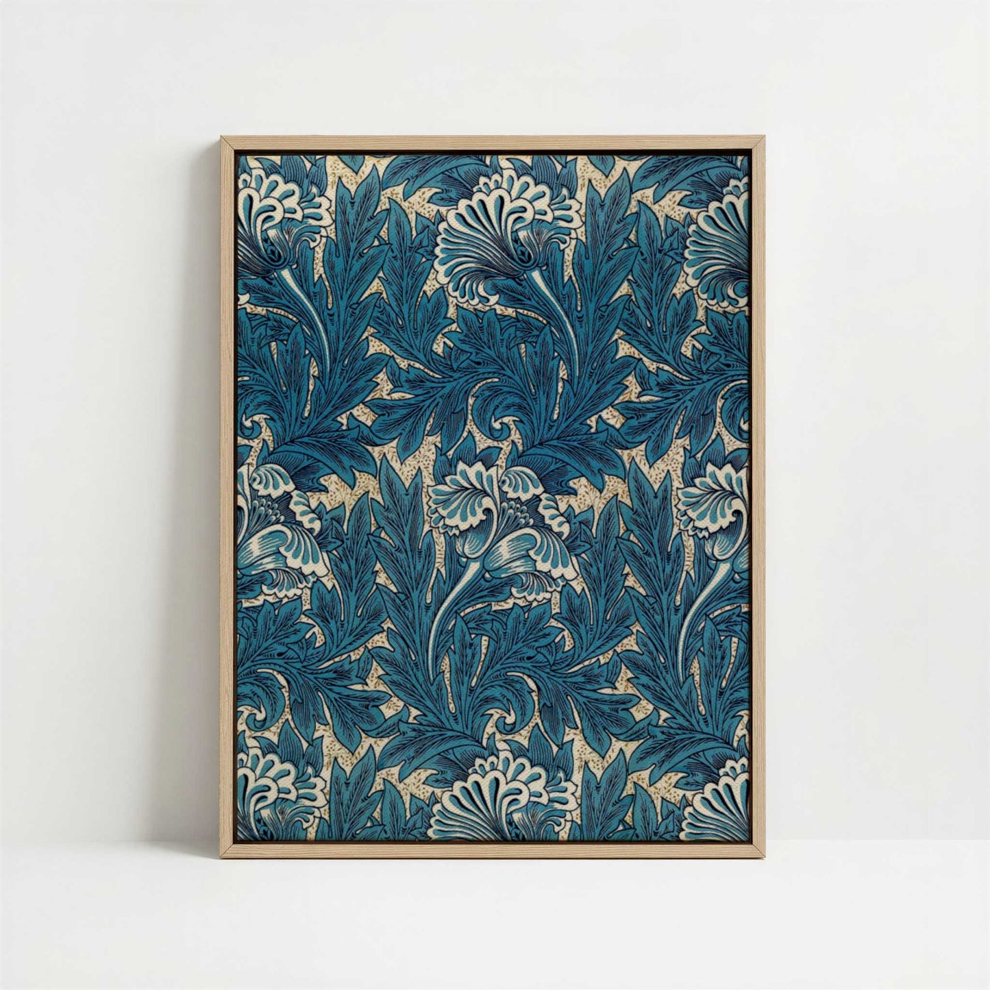 Framed Canvas - Framed canvas in oak color frame