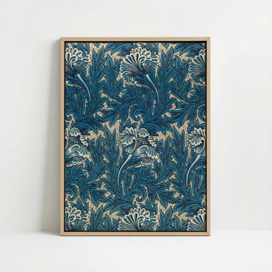 Framed Canvas - Framed canvas in oak color frame