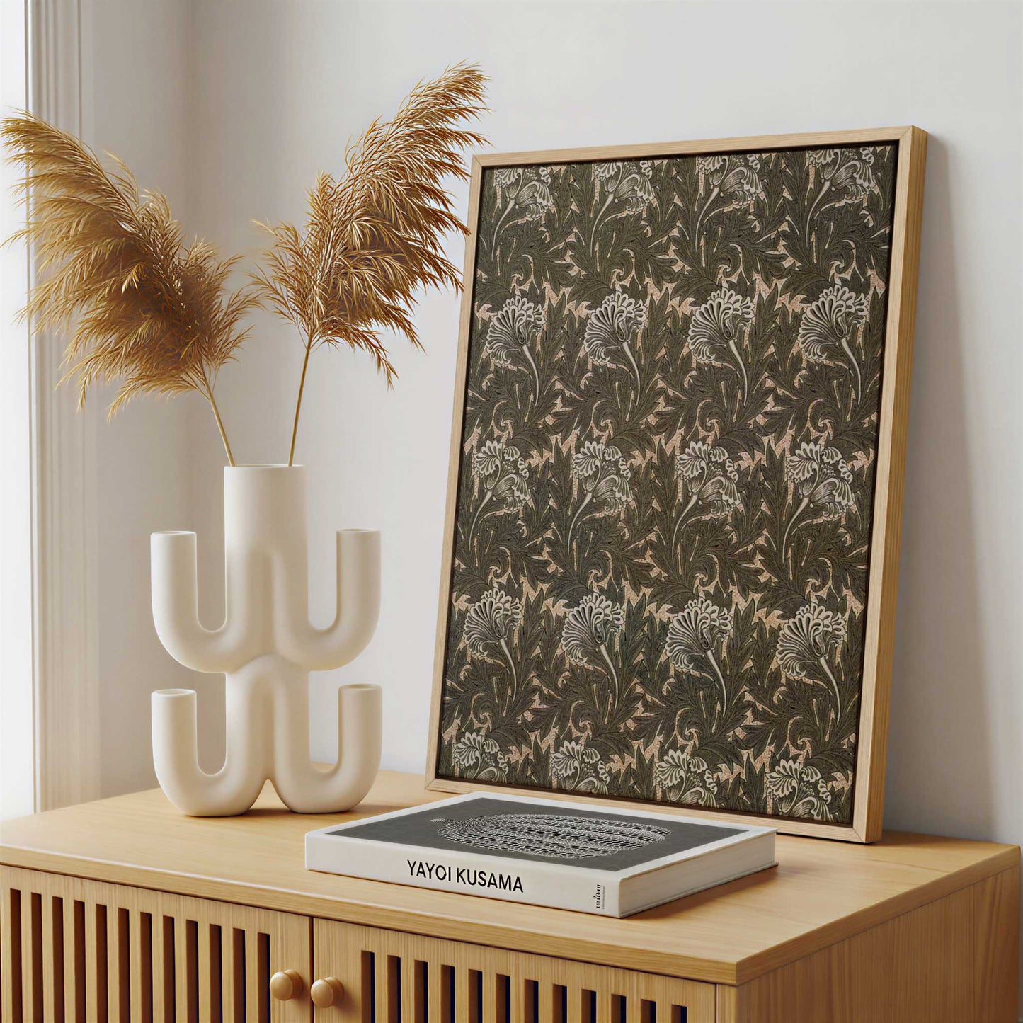 Framed Canvas - Framed canvas in a stylish interior setting