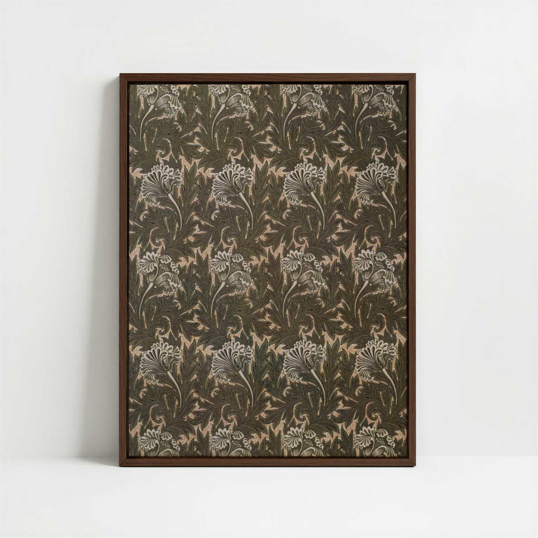 Framed Canvas - Framed canvas in dark wood color frame
