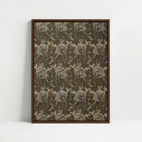 Framed Canvas - Framed canvas in dark wood color frame