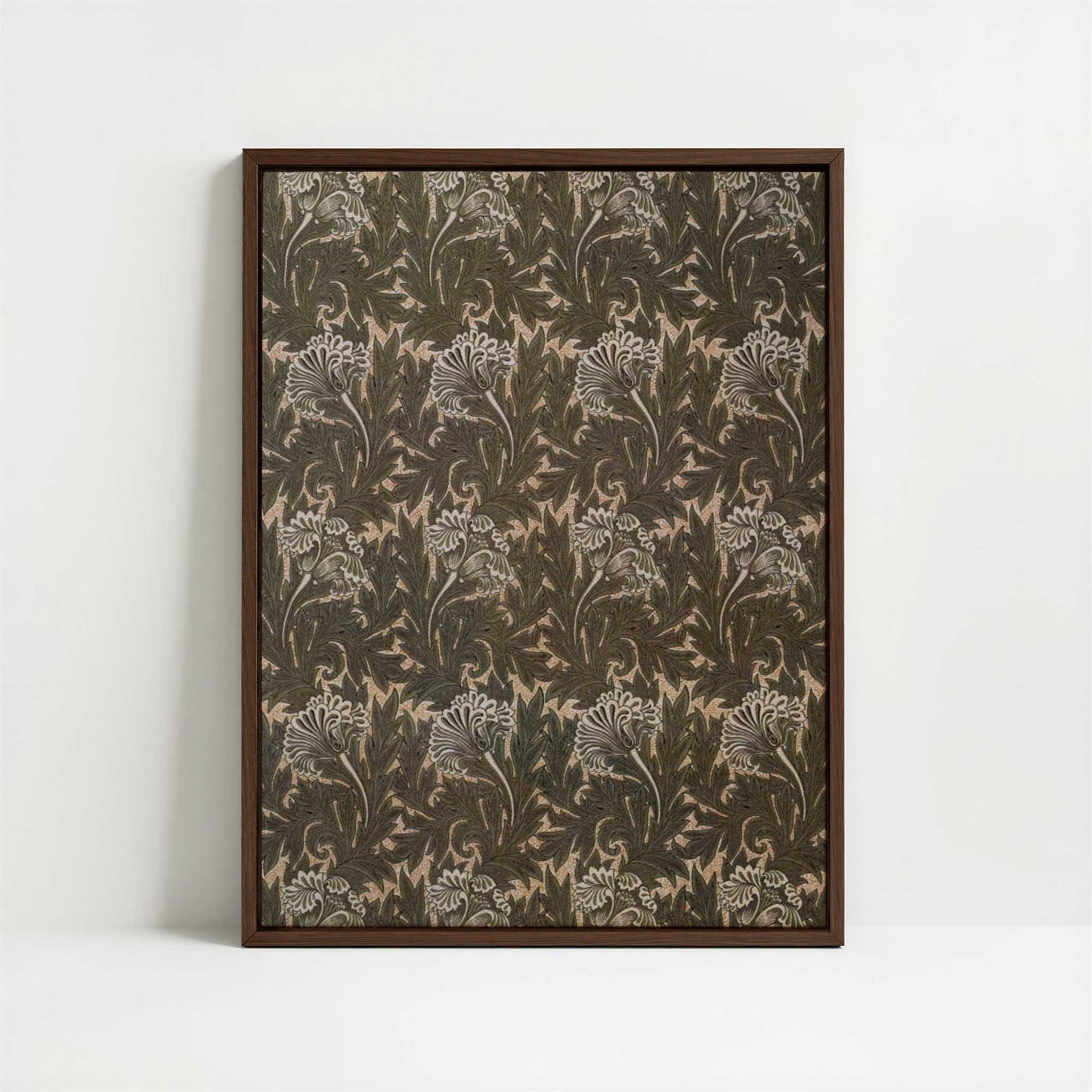 Framed Canvas - Framed canvas in dark wood color frame