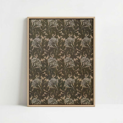 Framed Canvas - Framed canvas in oak color frame