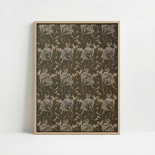 Framed Canvas - Framed canvas in oak color frame
