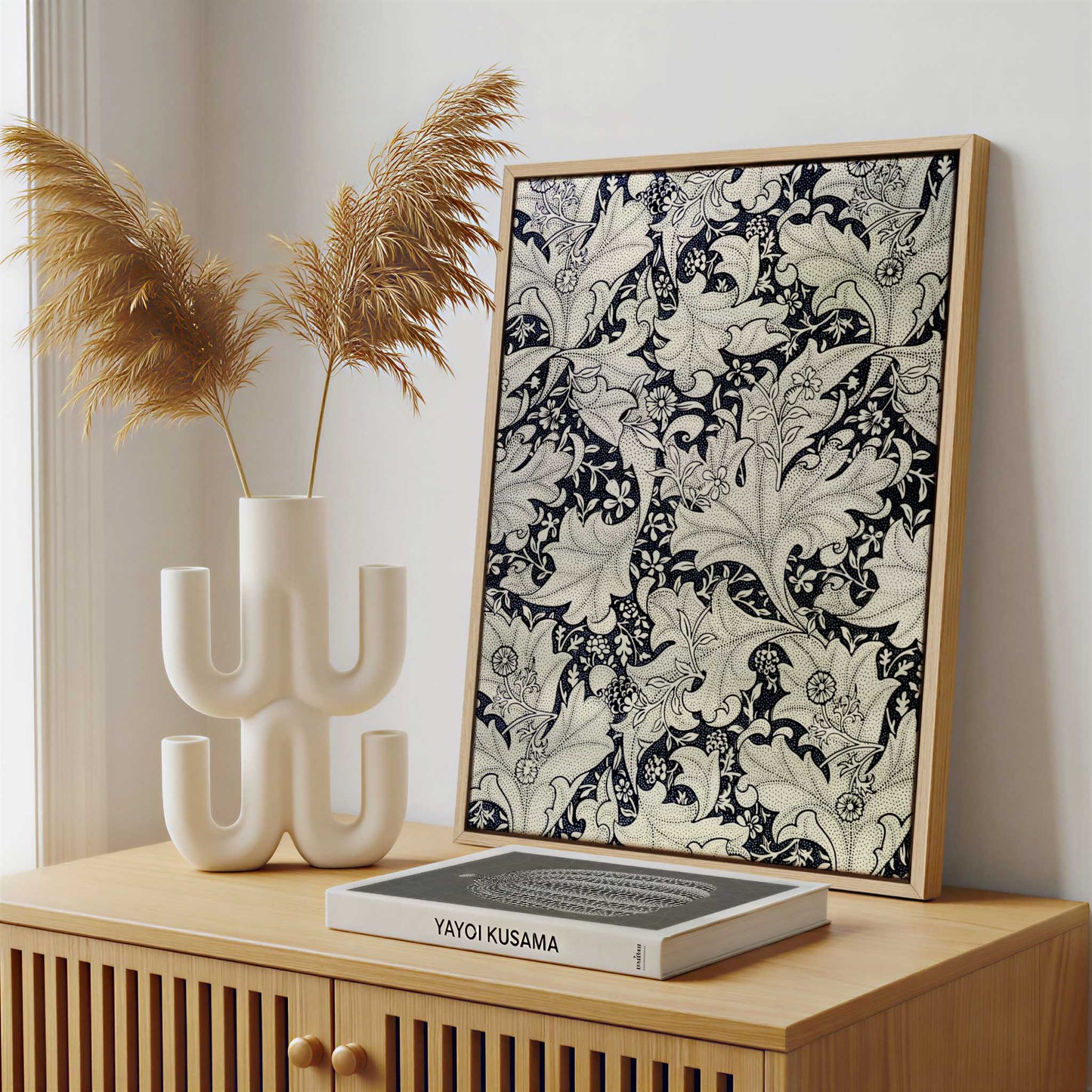 Framed Canvas - Framed canvas in a stylish interior setting