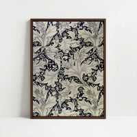 Framed Canvas - Framed canvas in dark wood color frame