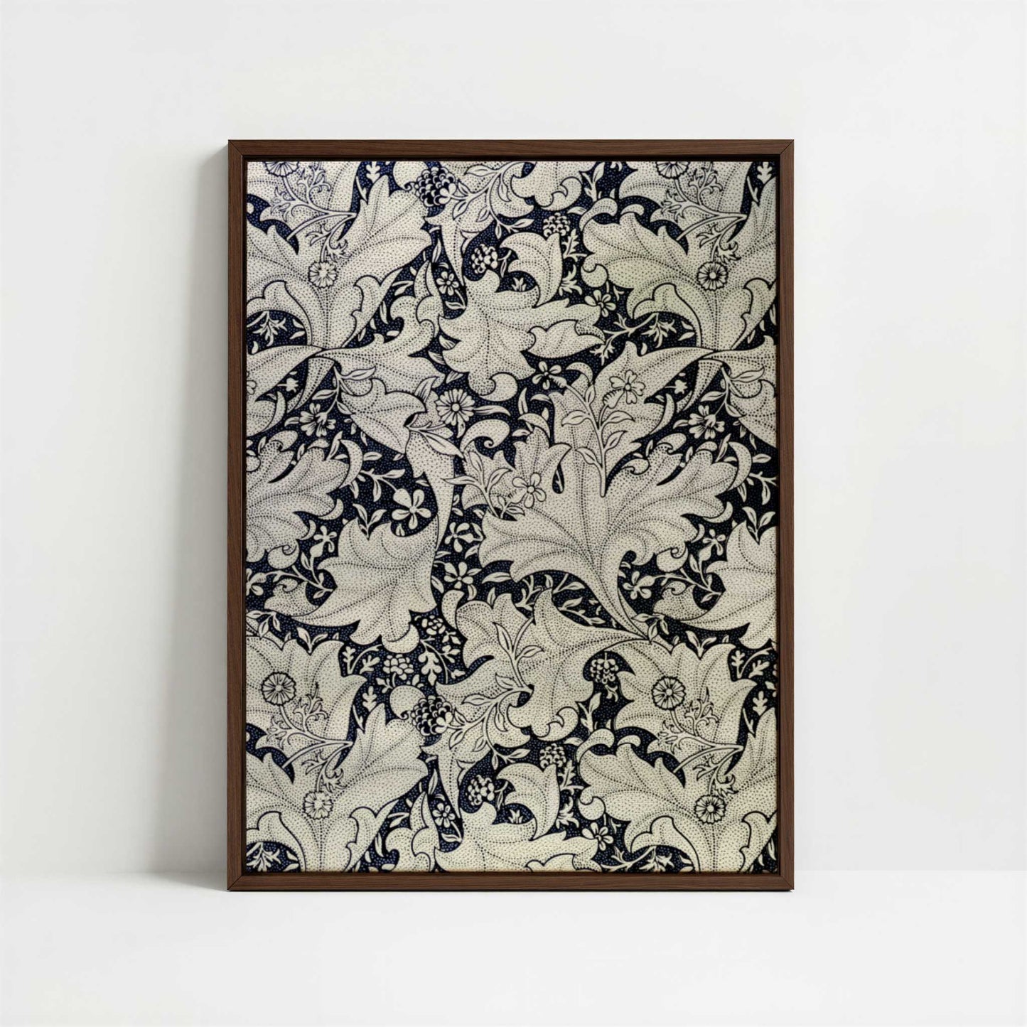 Framed Canvas - Framed canvas in dark wood color frame