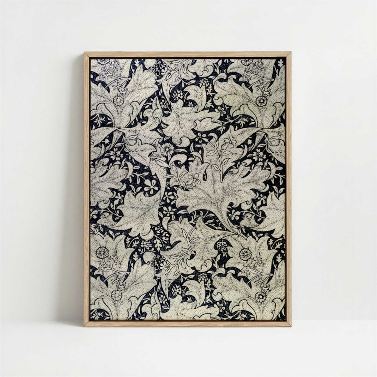 Framed Canvas - Framed canvas in oak color frame