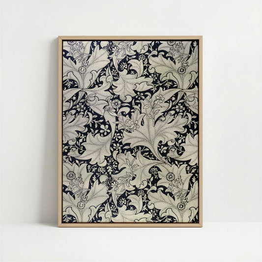 Framed Canvas - Framed canvas in oak color frame