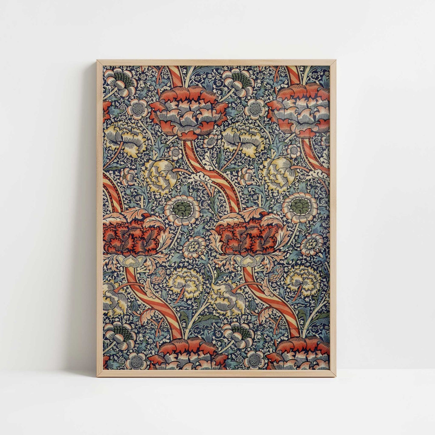 Wandle (1880s) by William Morris – Art Print - Art print in oak frame