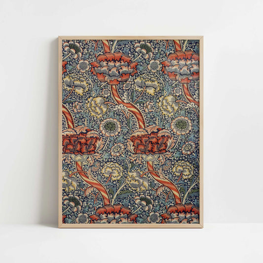 Wandle (1880s) by William Morris – Art Print - Art print in oak frame