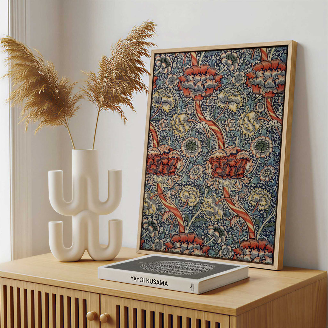 Framed Canvas - Framed canvas in a stylish interior setting