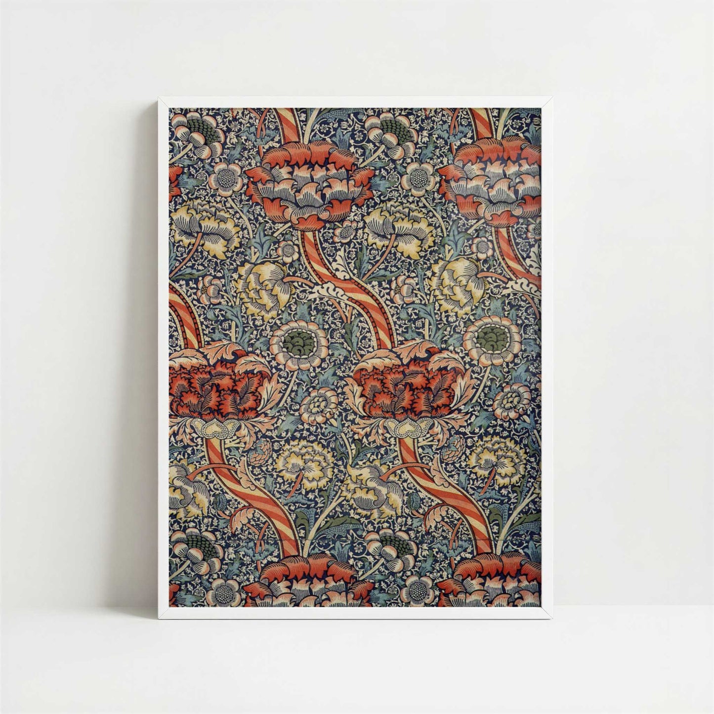 Wandle (1880s) by William Morris – Art Print - Art print in white frame