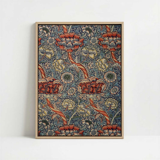 Framed Canvas - Framed canvas in oak color frame